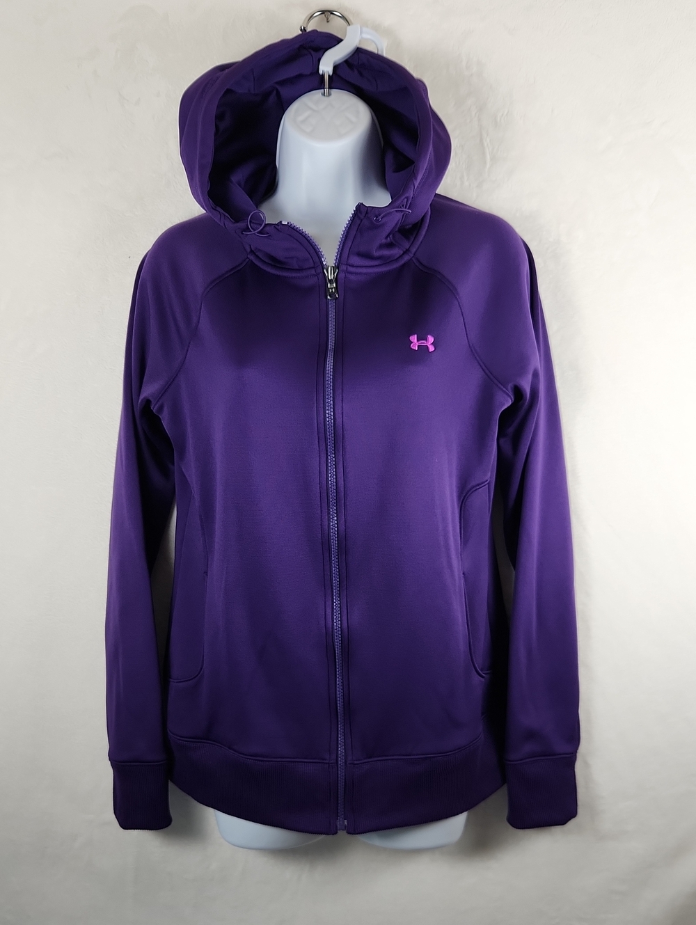 Under Armour Purple Full-Zip Semi-Fitted Hoodie Women's Size Medium